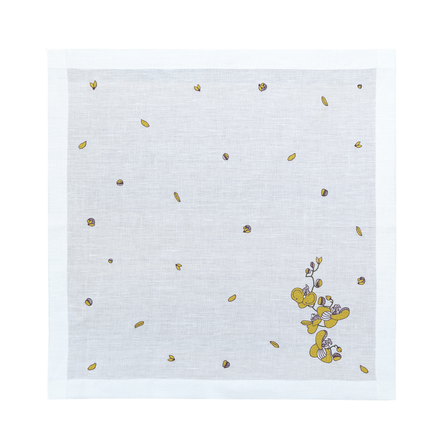 Hand Embroidered Vintage Floral Napkins 18" x 18" (Set of 4)