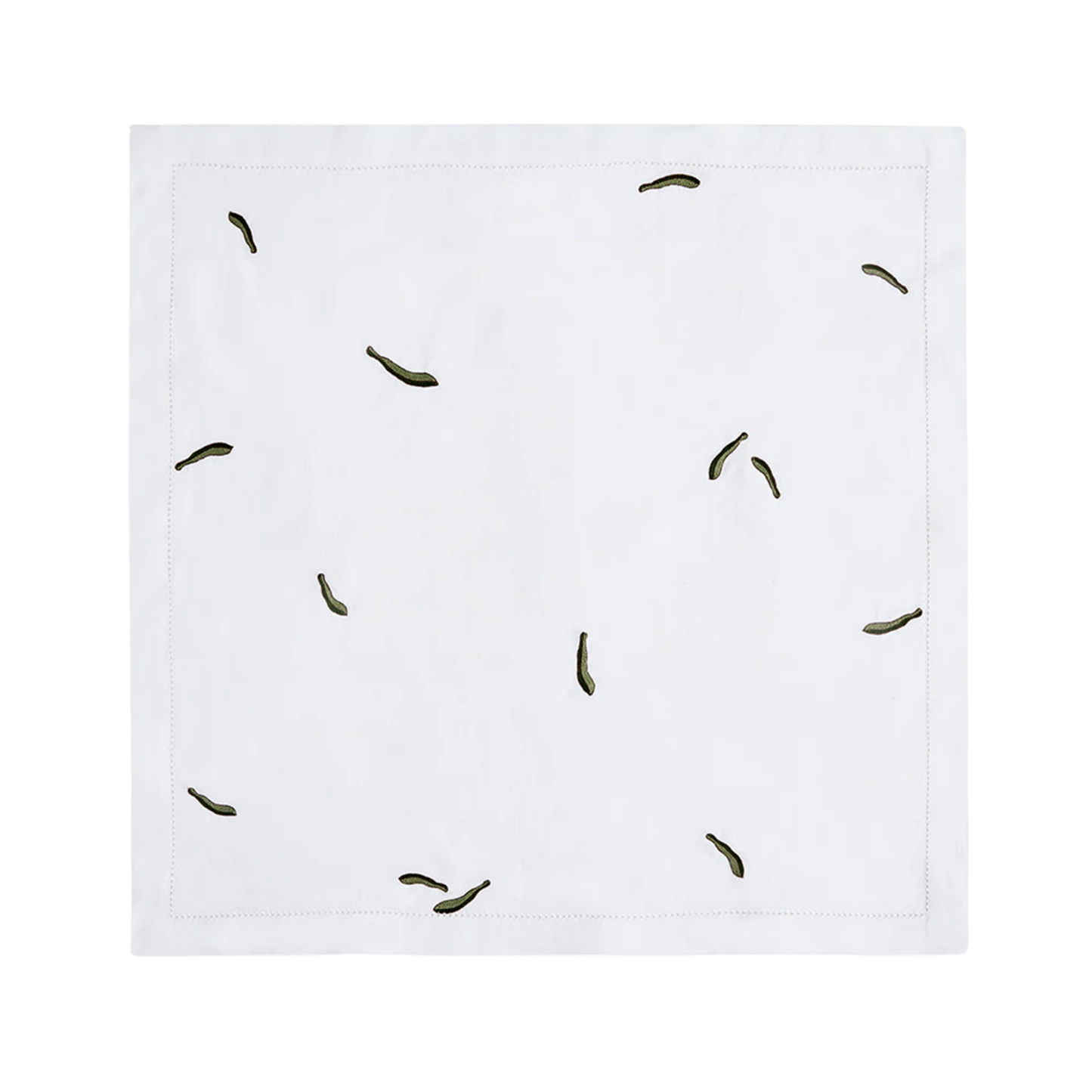 Hand Embroidered Vintage Floral Napkins 18" x 18" (Set of 4)