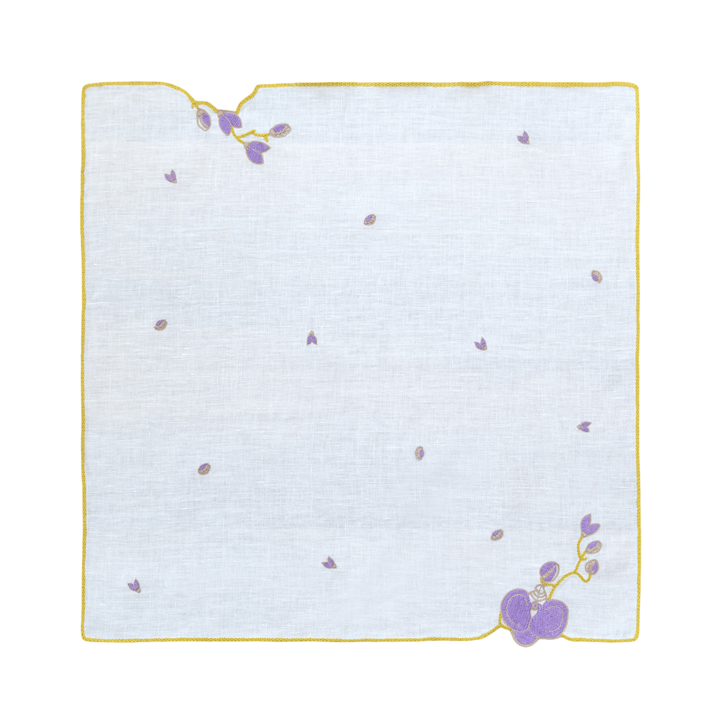 Hand Embroidered Vintage Floral Napkin 18" x 18" (Set of 4)