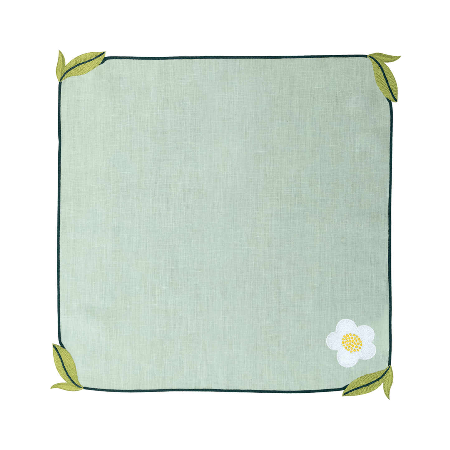 Hand Embroidered Trellis Napkins 18" x 18" (Set of 4)