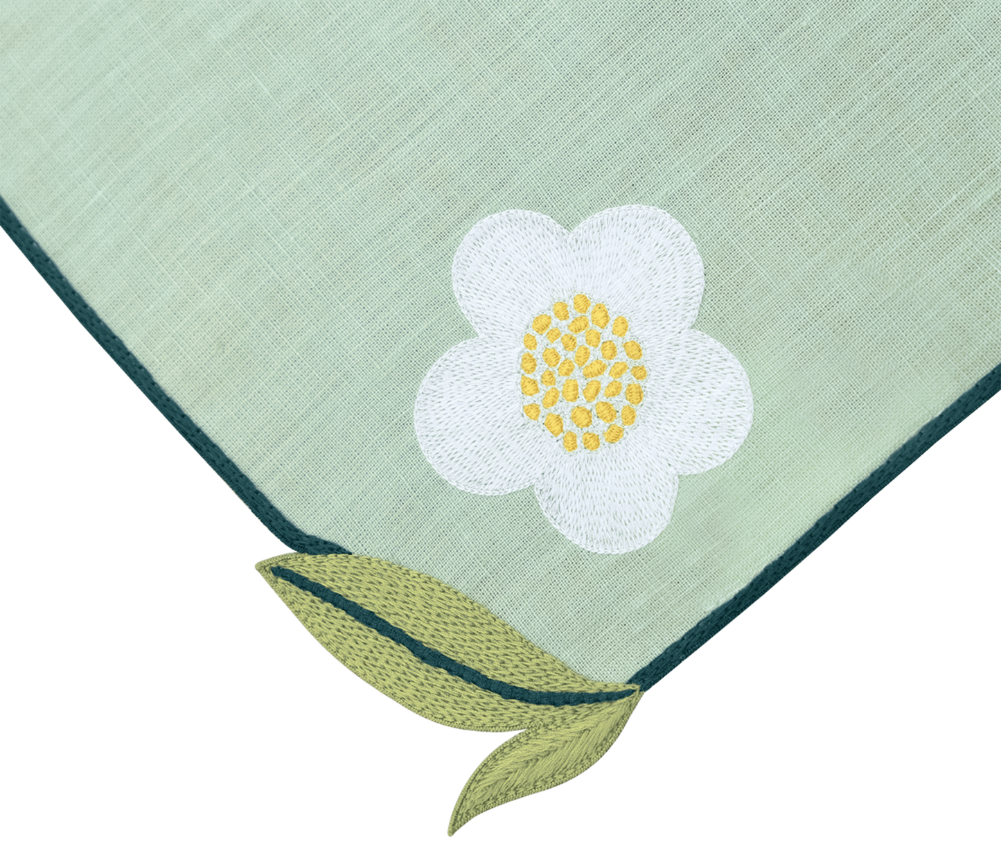 Hand Embroidered Trellis Napkins 18" x 18" (Set of 4)
