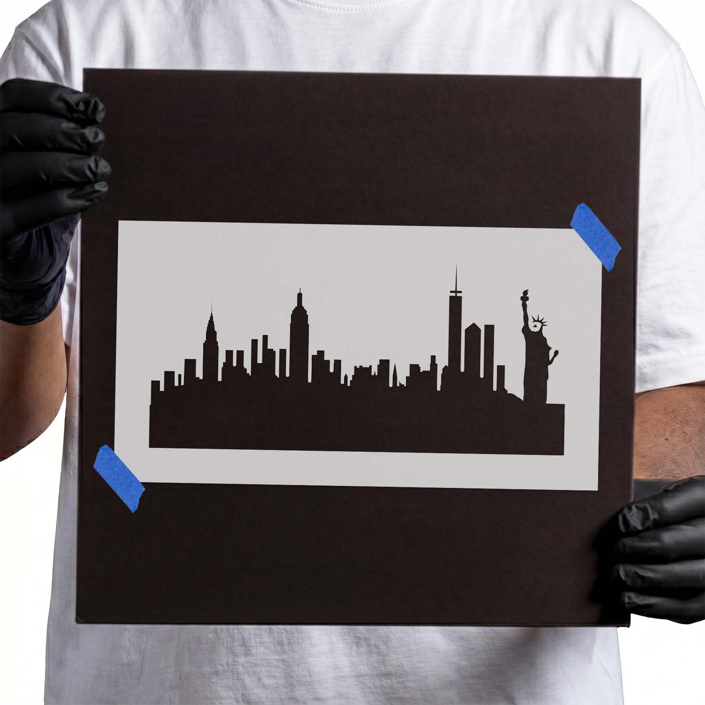 New York City Skyline Stencil