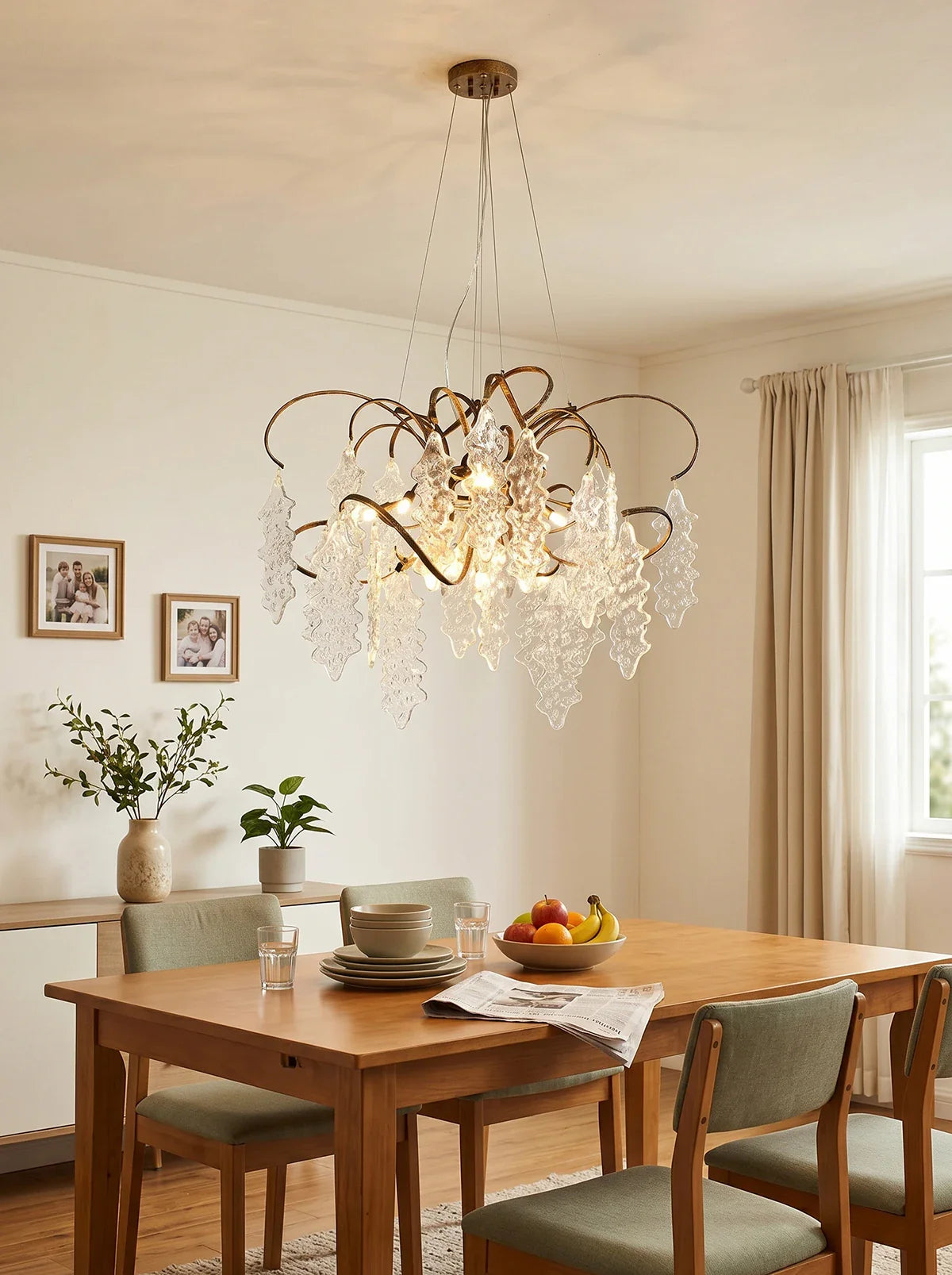 Luxury Niagara Round Glass Chandelier