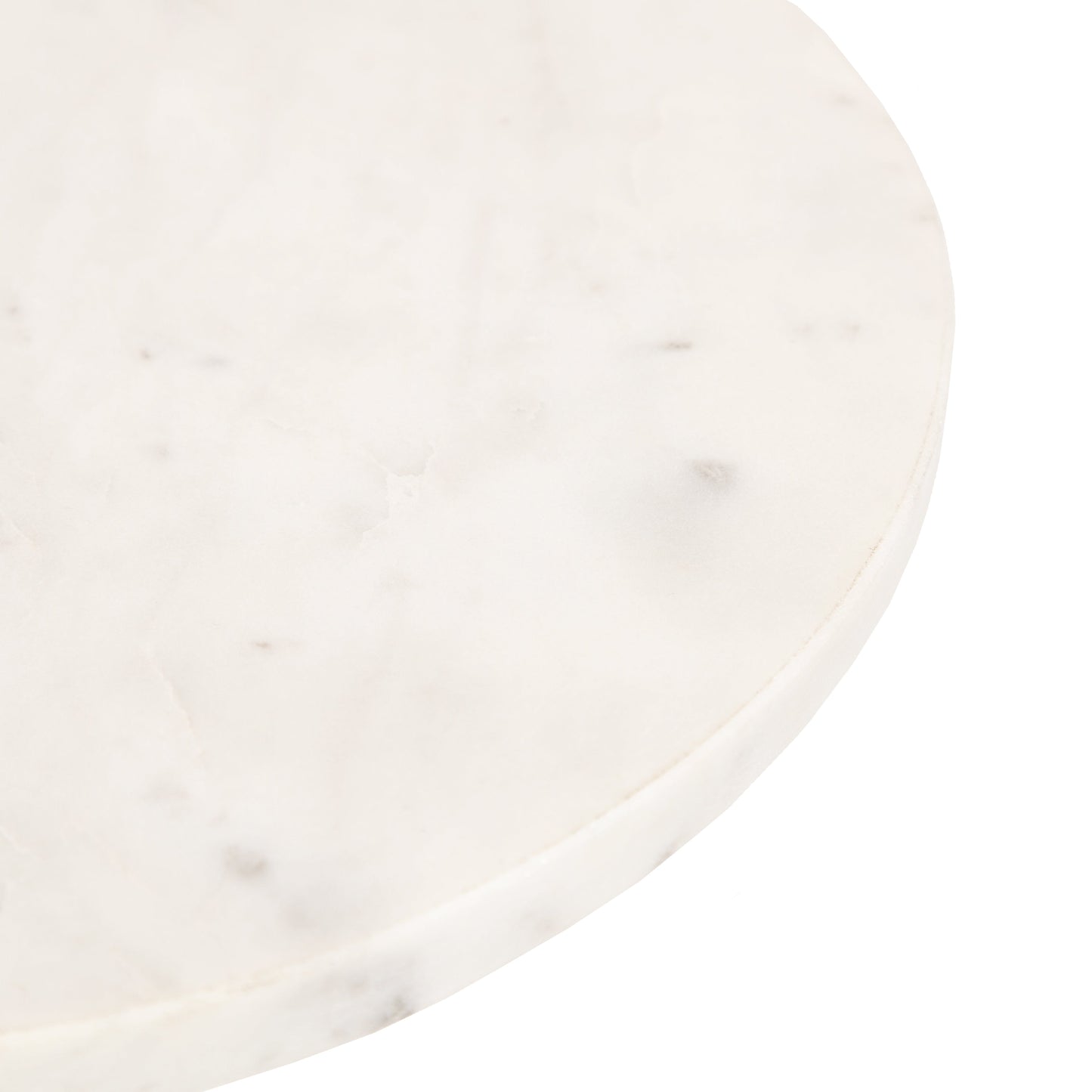 Baronet Round Marble and Metal Table