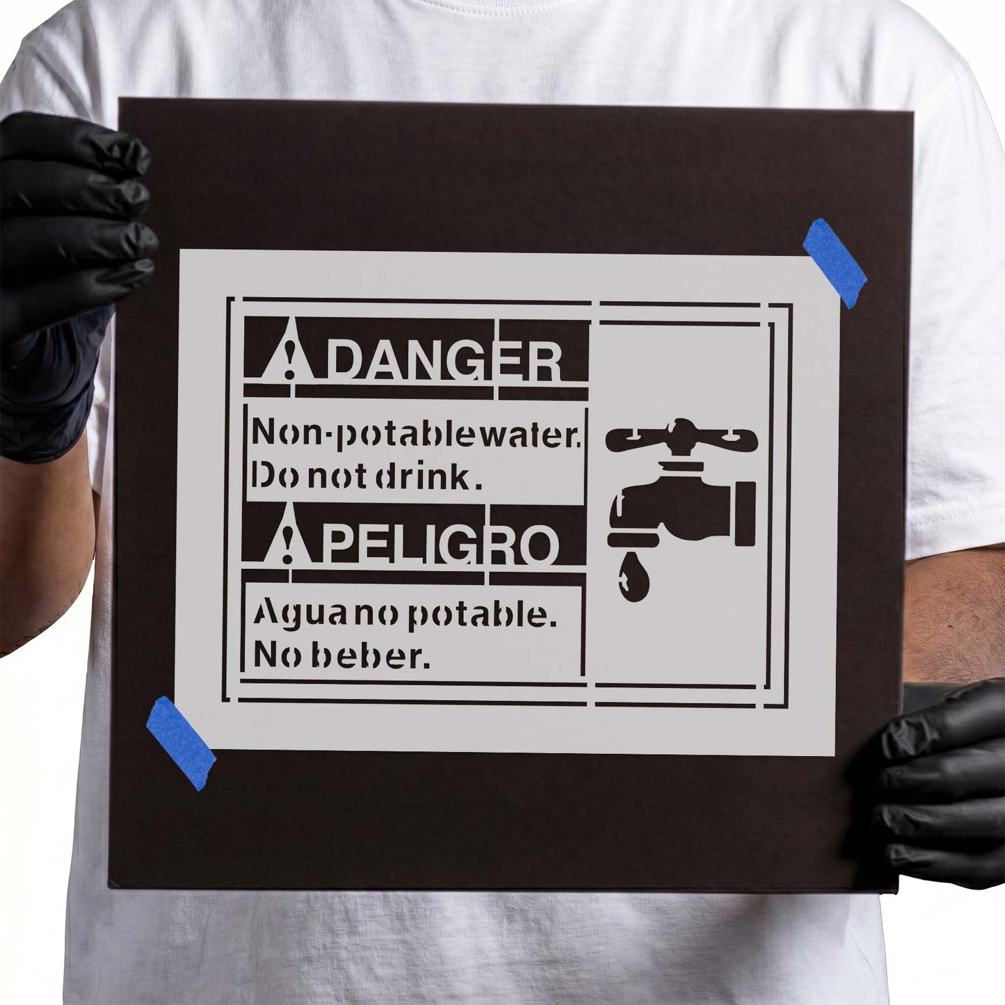 Non-Potable Water Sign Stencil