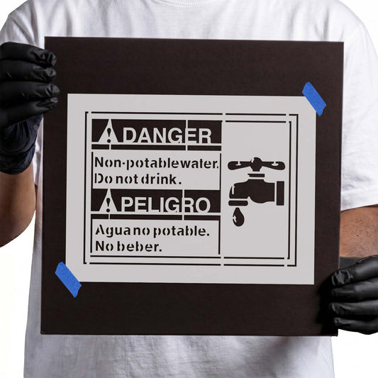 Non-Potable Water Sign Stencil