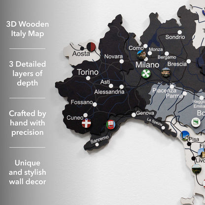 Wooden Map of Italy – Nordik