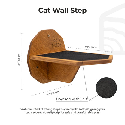 Wooden Hexagon Step - Oak