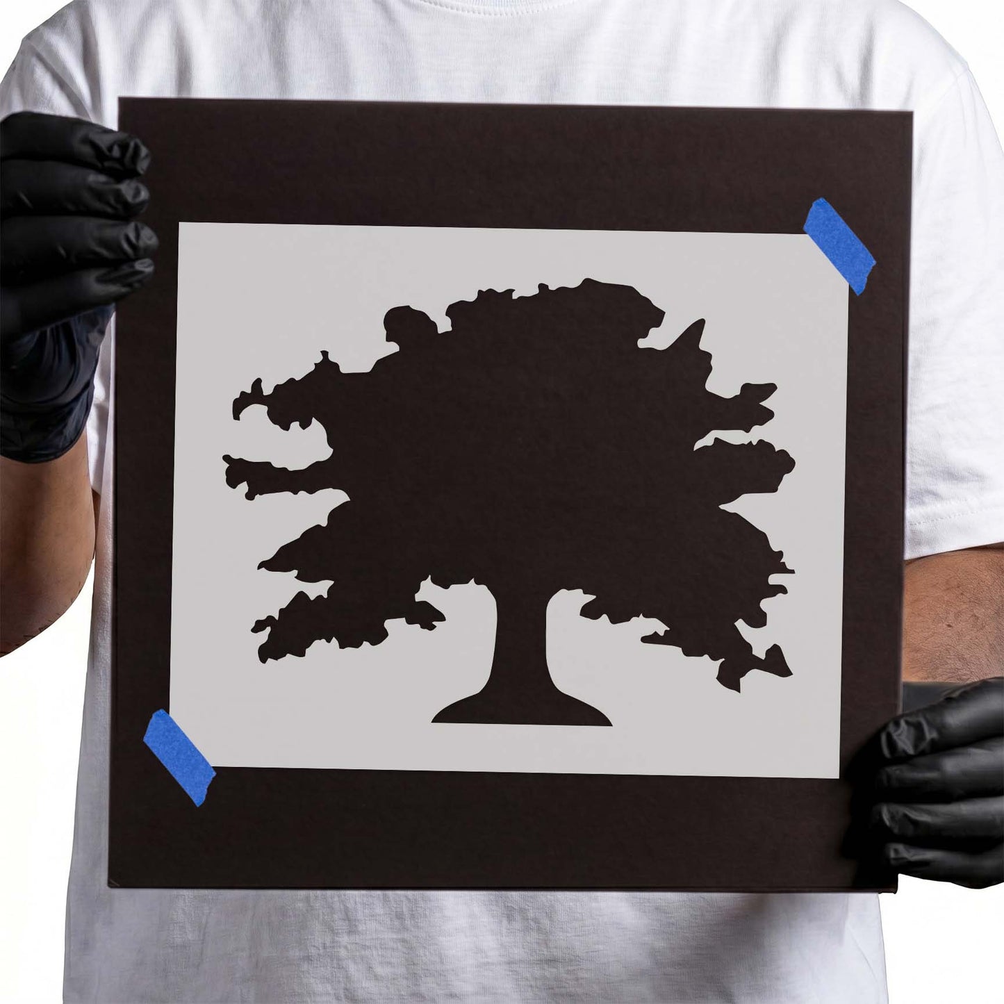 Oak Tree Stencil