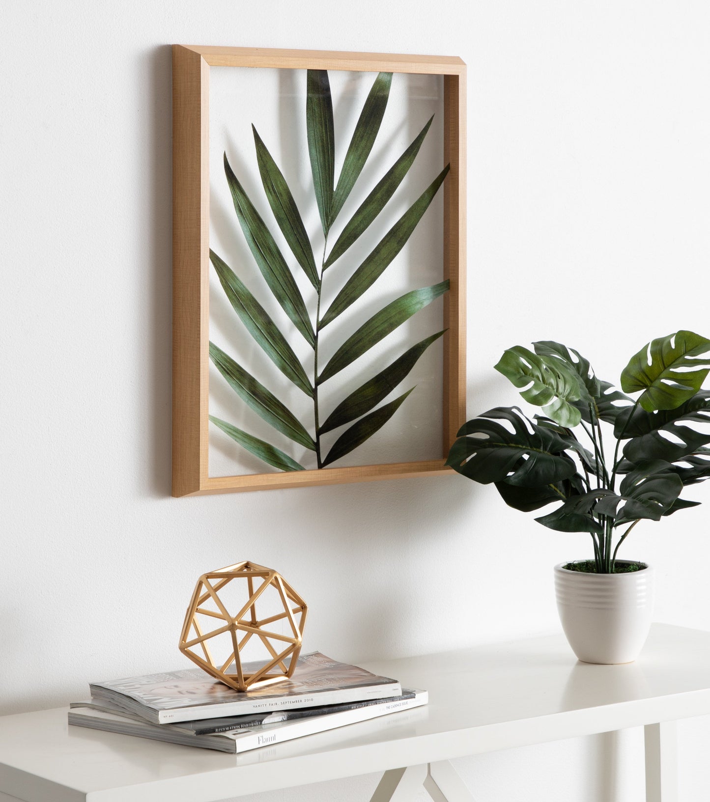 Blake Botanical 5F Framed Printed Glass by Amy Peterson