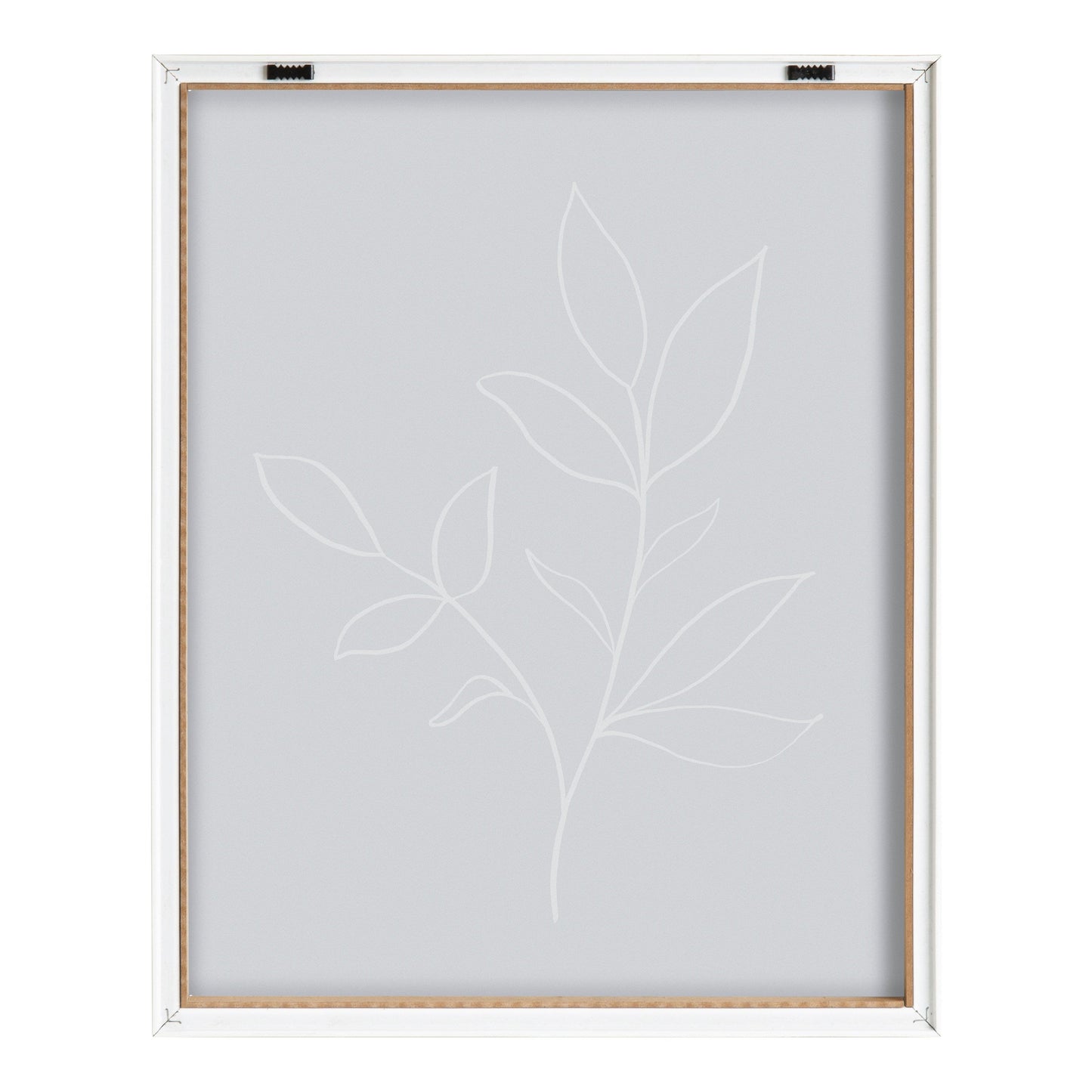 Blake Modern Blue Botanical Line Sketch Print 2 Framed Printed Glass by The Creative Bunch Studio