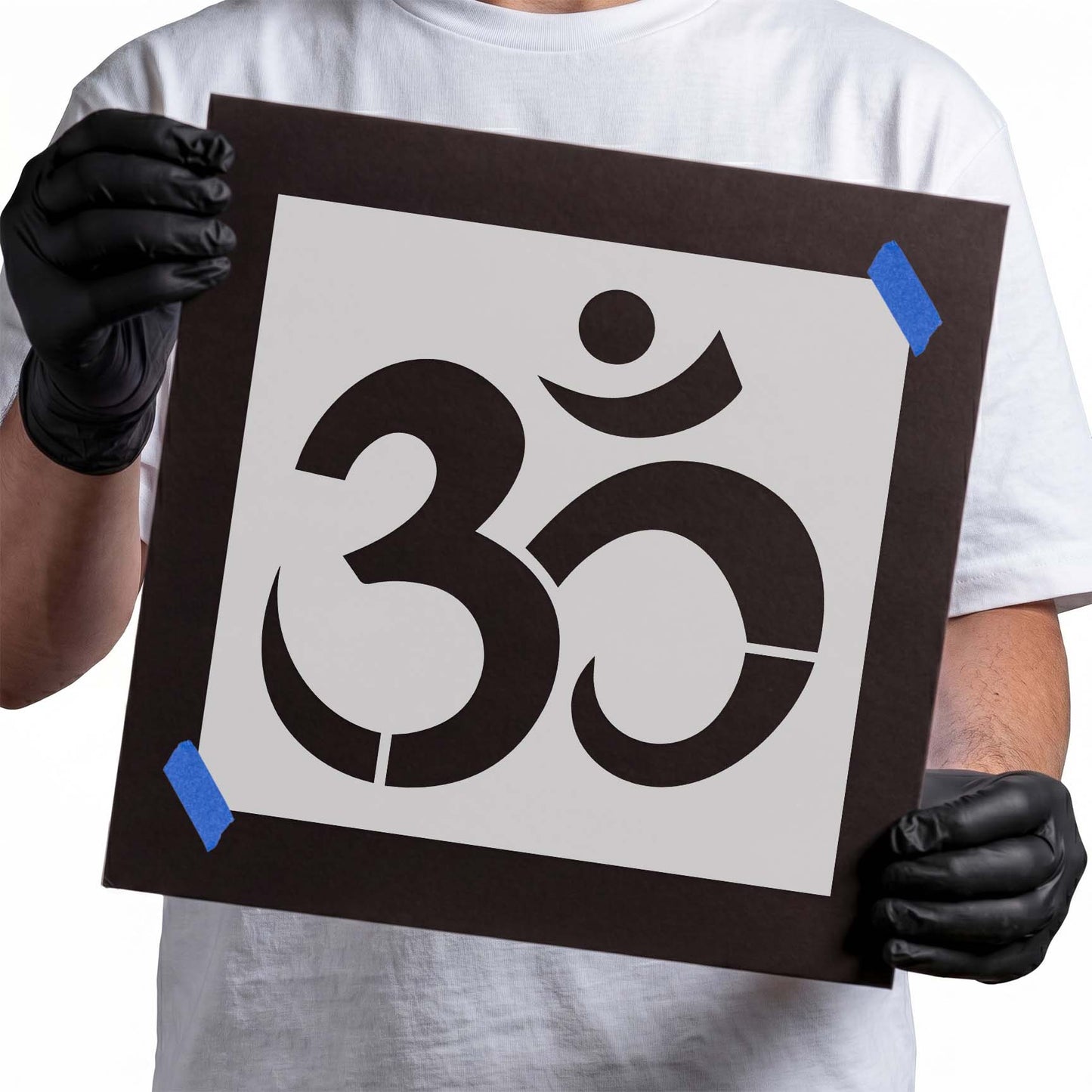 Om Symbol Stencil