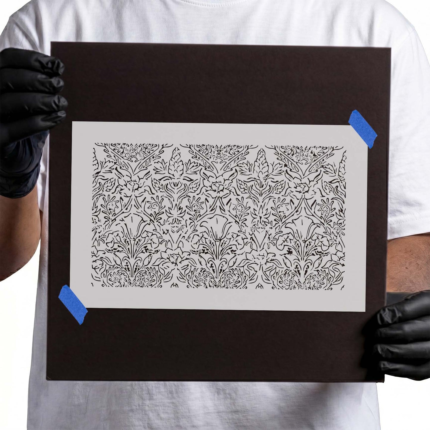 Ornate Layered Floral Stencil