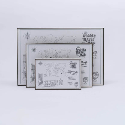 2D Wooden World Map Nordik