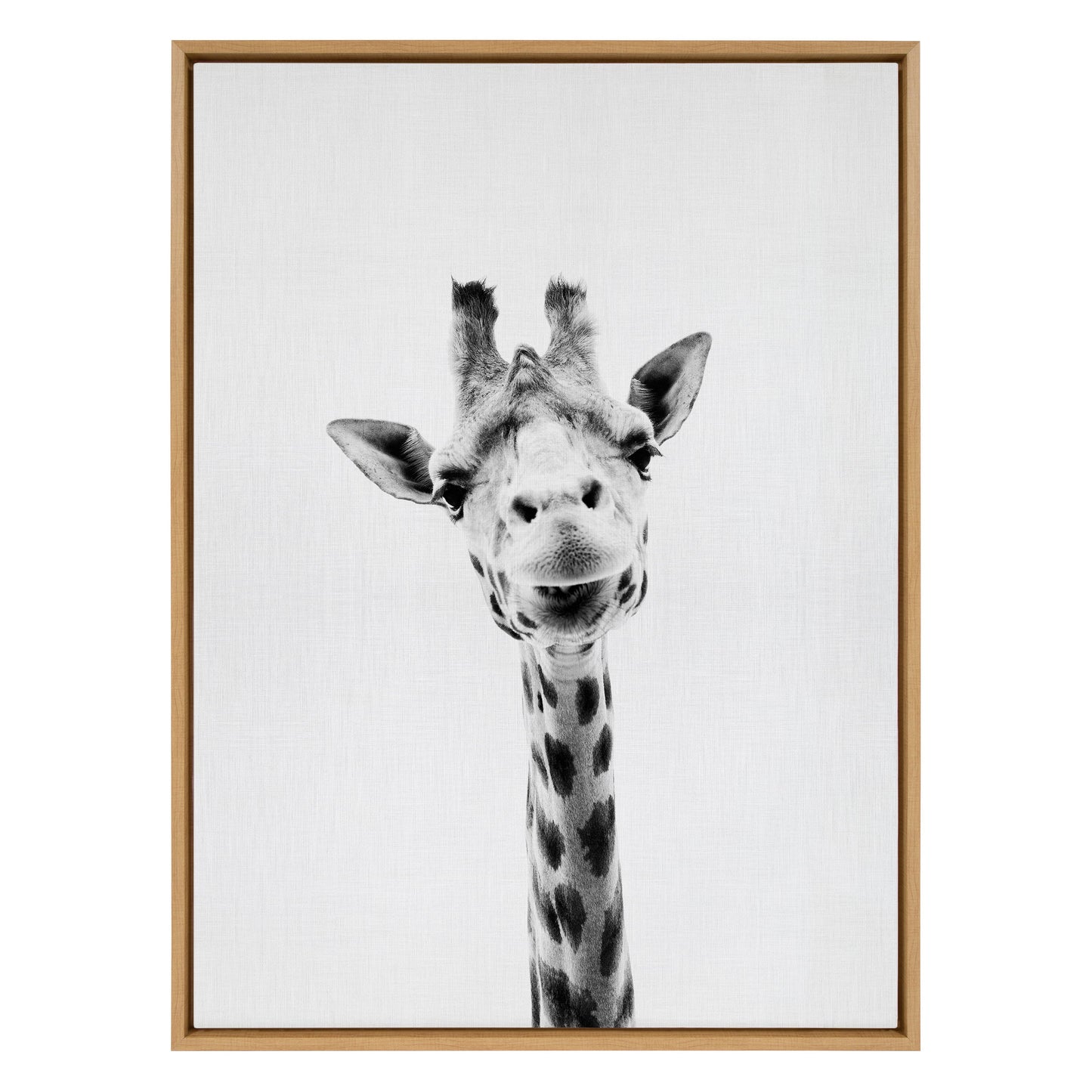 Sylvie Giraffe Framed Canvas by Simon Te of Tai Prints