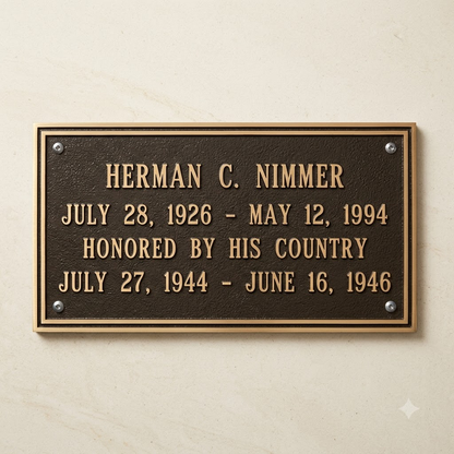 Large Name Plate - Engraved name plates