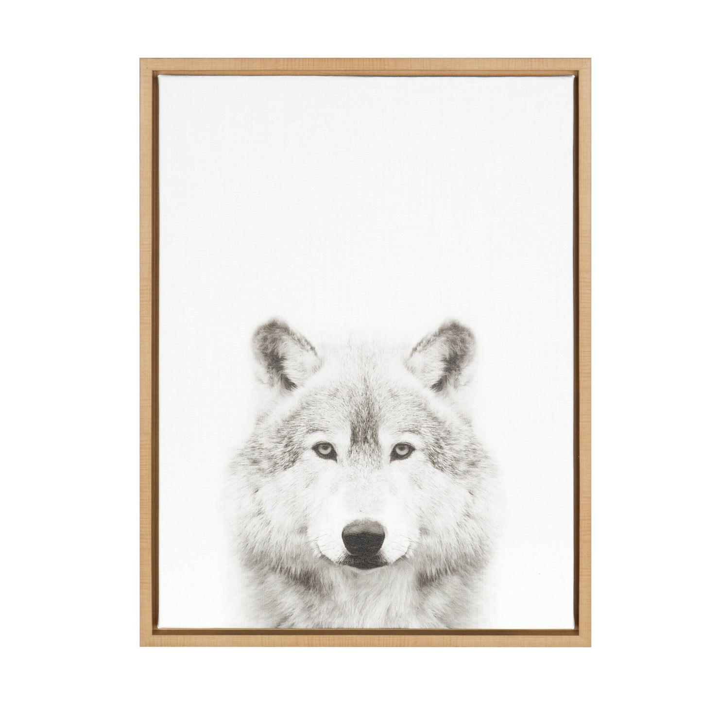 Sylvie Wolf Framed Canvas by Simon Te Tai