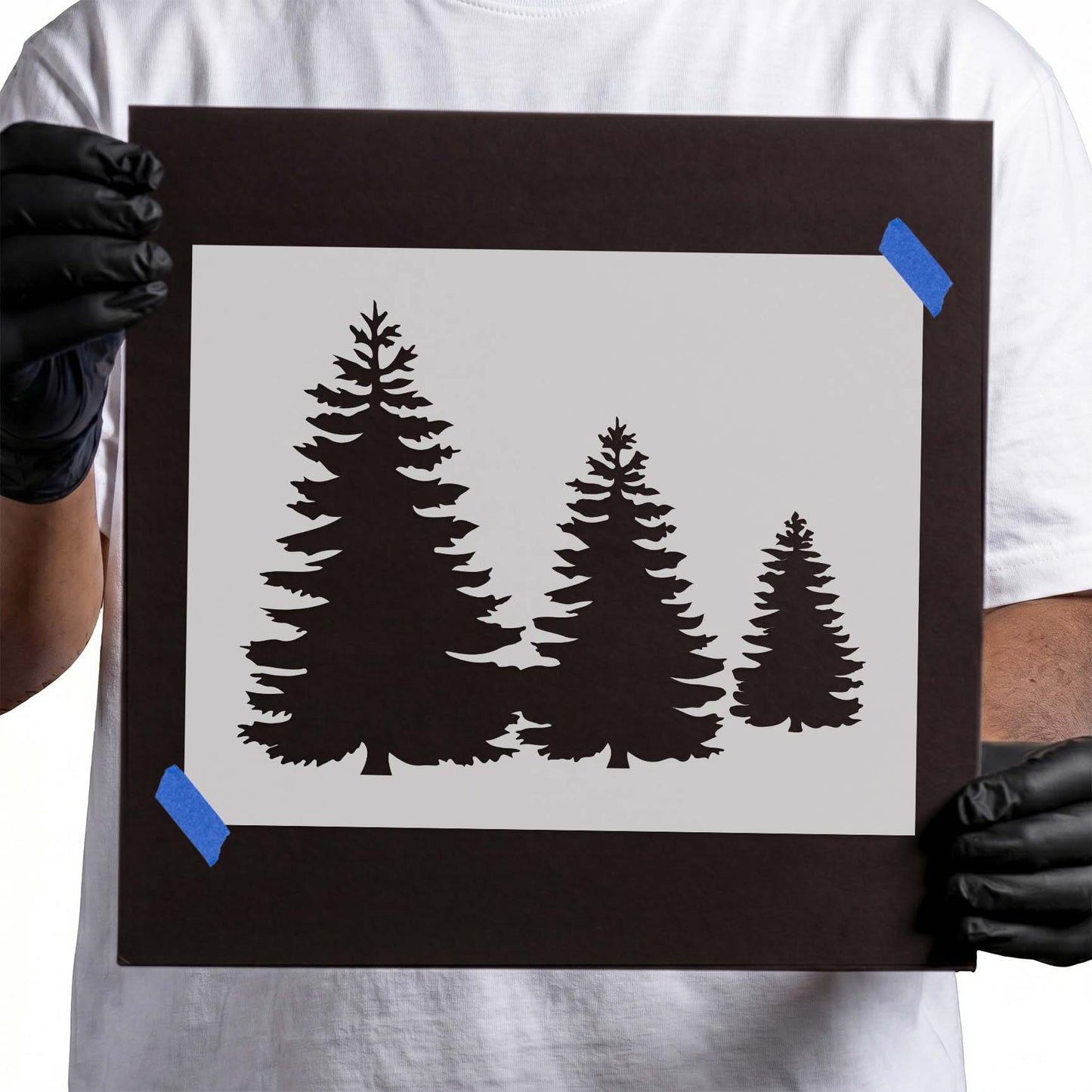 Pine Trees Stencil