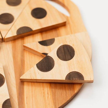 Wooden pizza toy