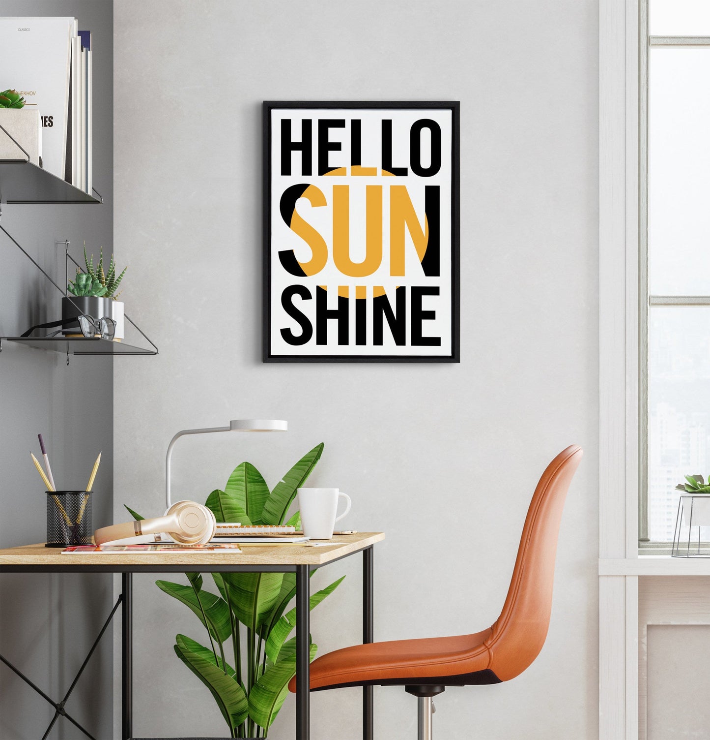 Sylvie Hello Sunshine Framed Canvas By Rocket Jack