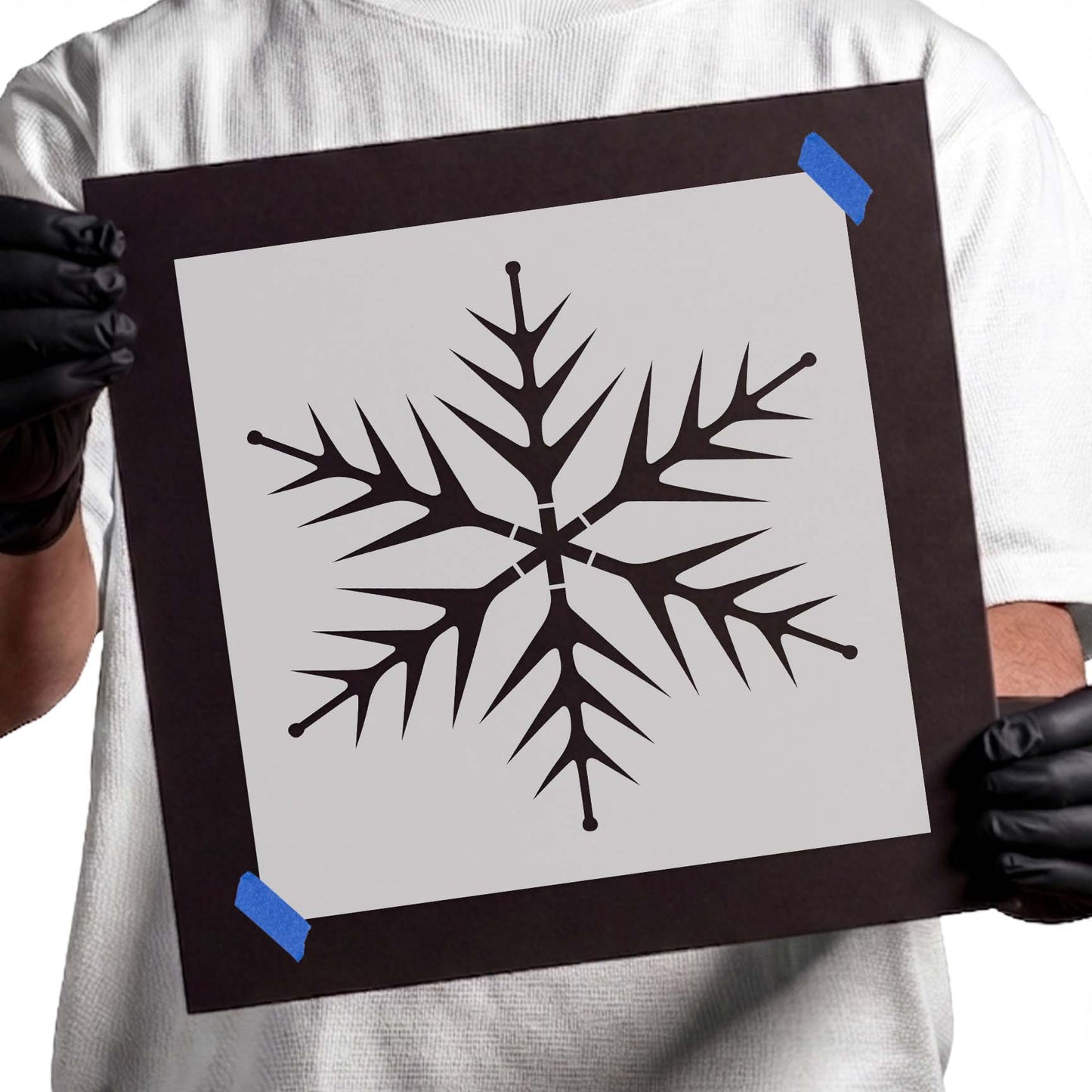 Pointy Snowflake Stencil