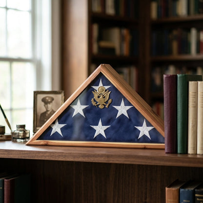 Large Flag Display case fit 5 x 9.5 Flag - Burial Flag