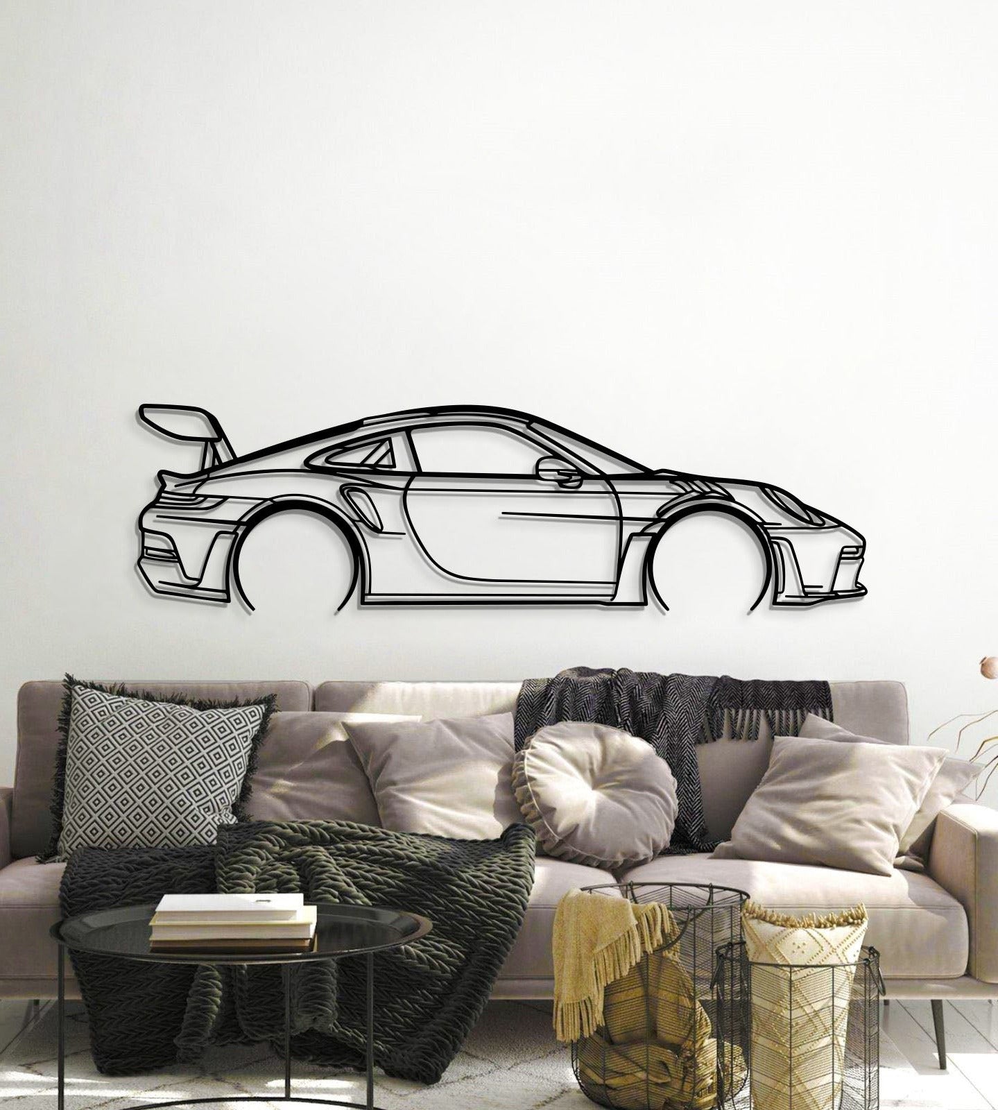 911 GT3 RS Model 992 Detailed Metal Car Wall Art - MT0859