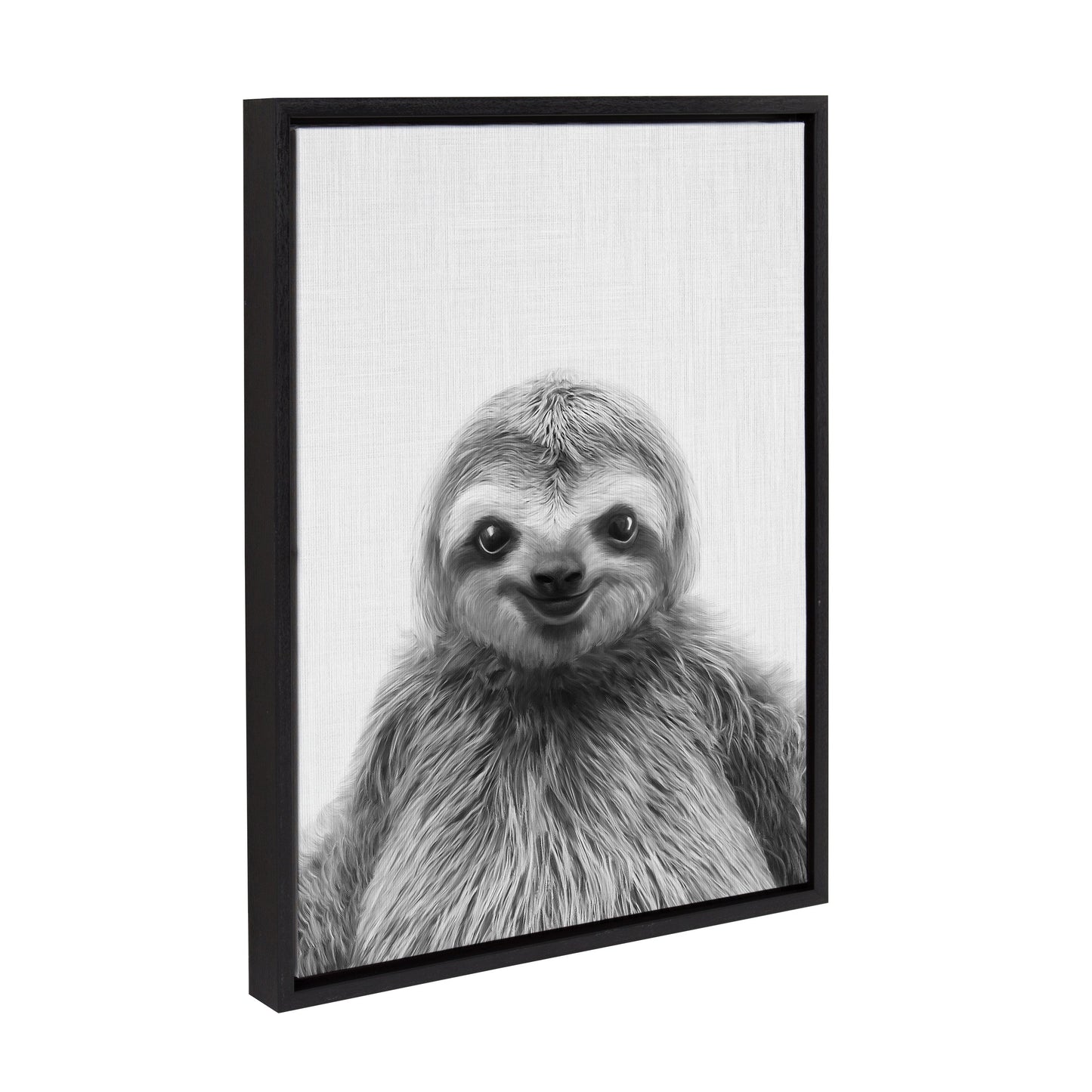 Sylvie Sloth Framed Canvas by Simon Te Tai