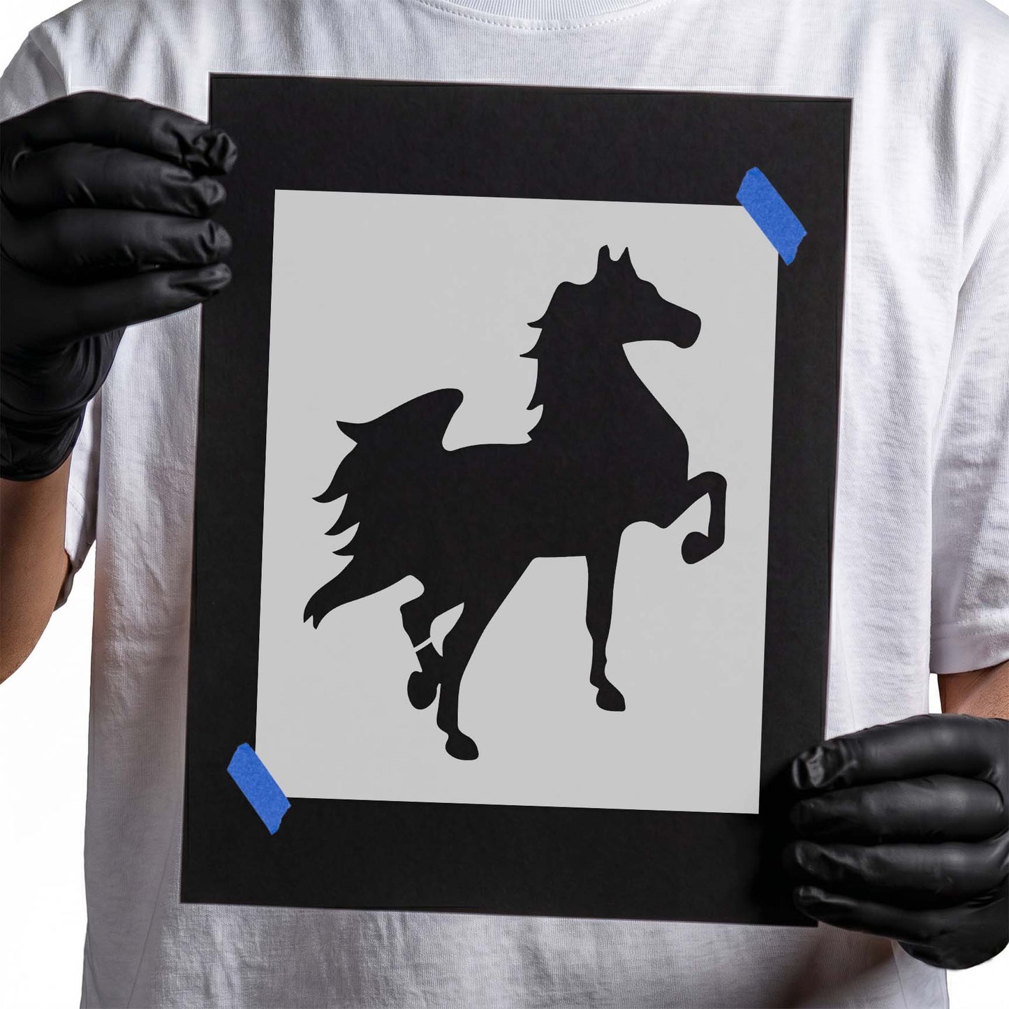 Prancing Horse Stencil