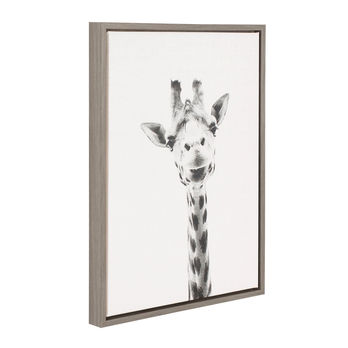 Sylvie Giraffe Framed Canvas by Simon Te of Tai Prints