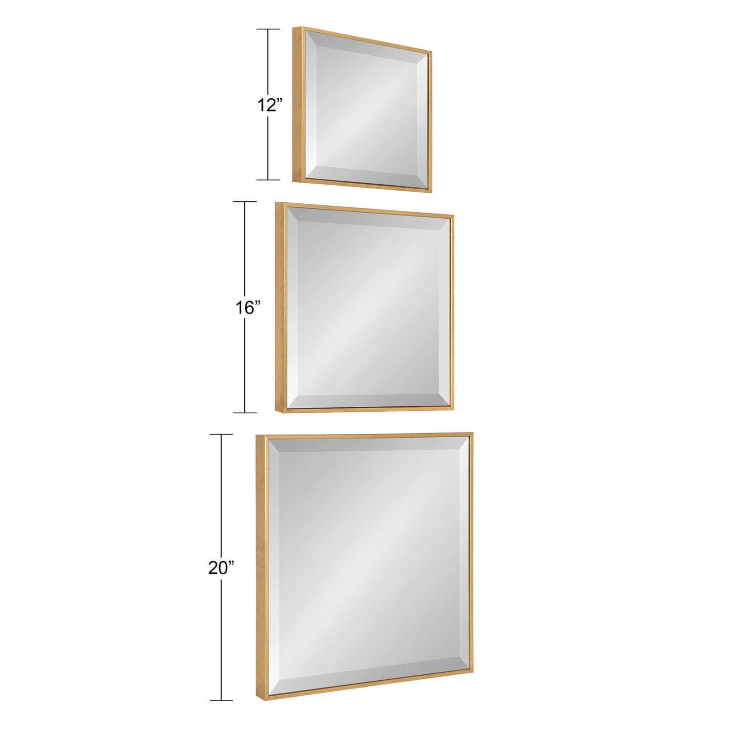 Rhodes Modern Square Mirror Set