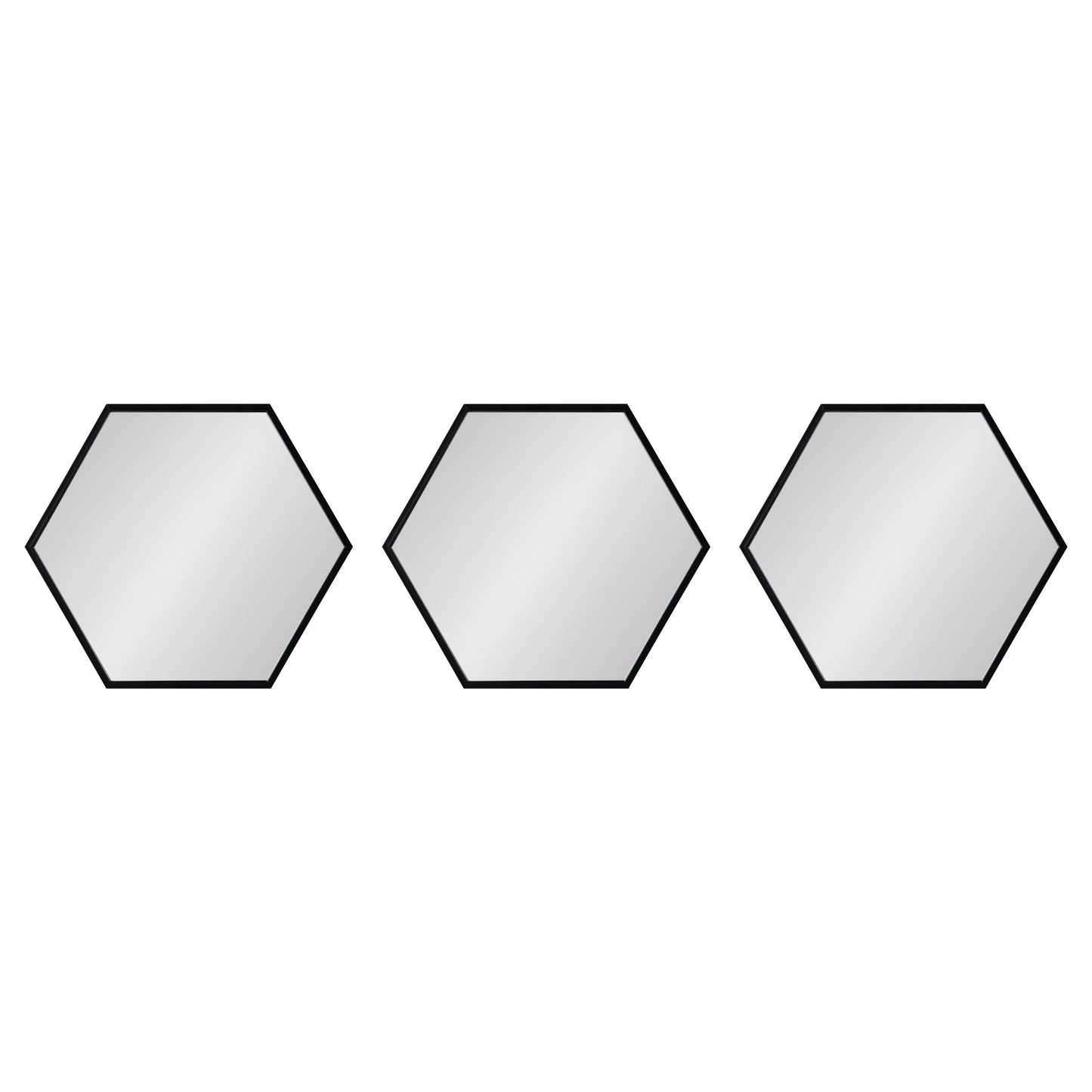 Rhodes Framed Hexagon Wall Mirror Set