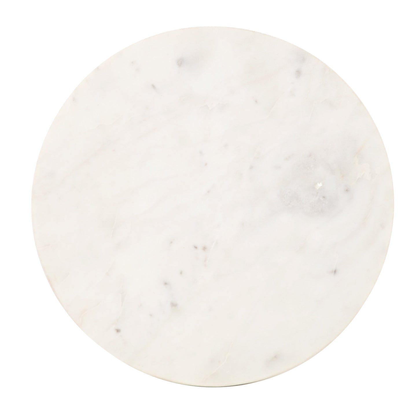 Baronet Round Marble and Metal Table