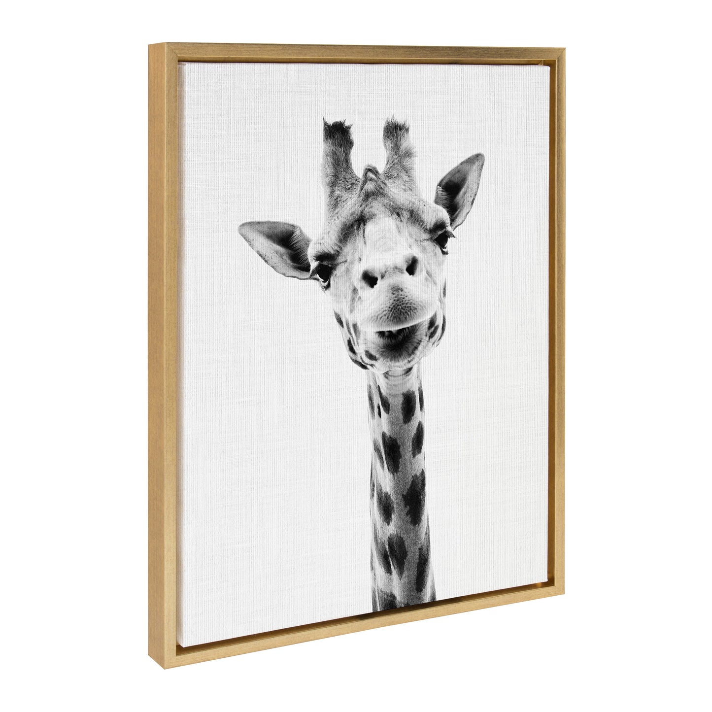 Sylvie Giraffe Framed Canvas by Simon Te of Tai Prints
