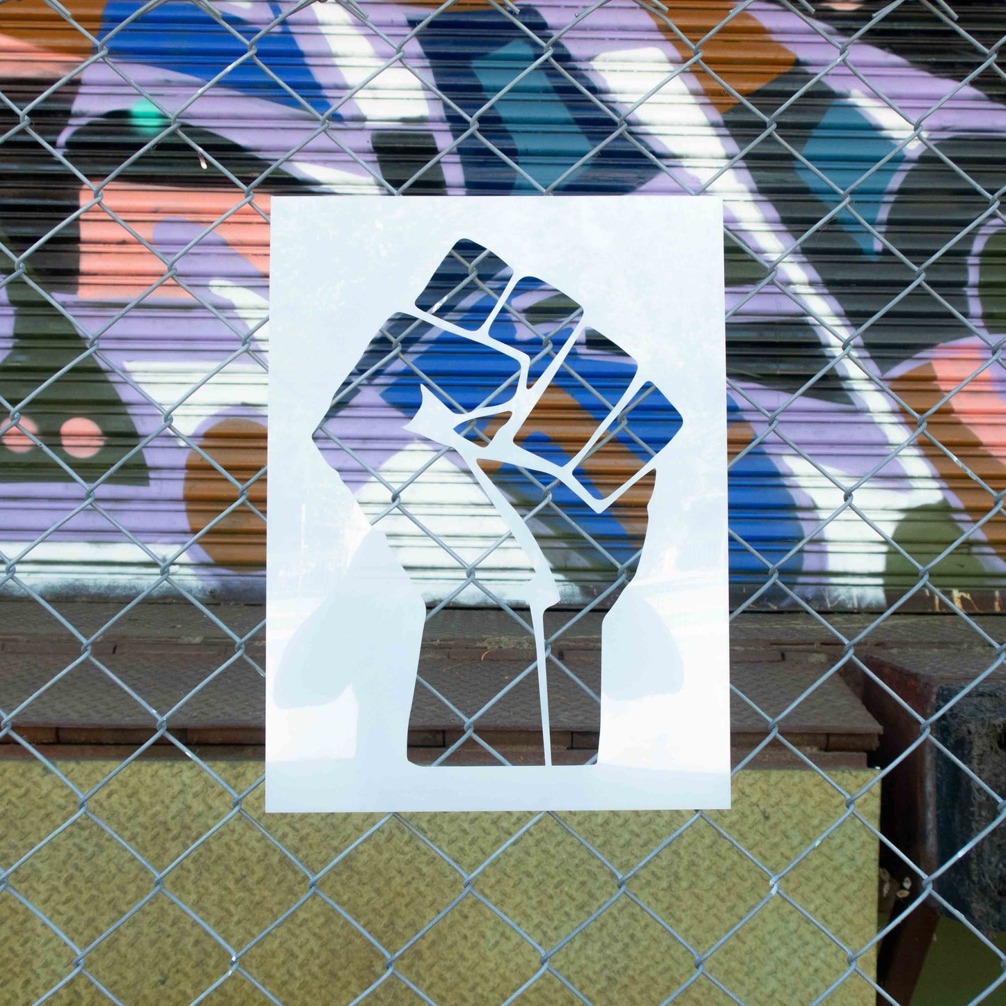 BLM Fist Stencil Set