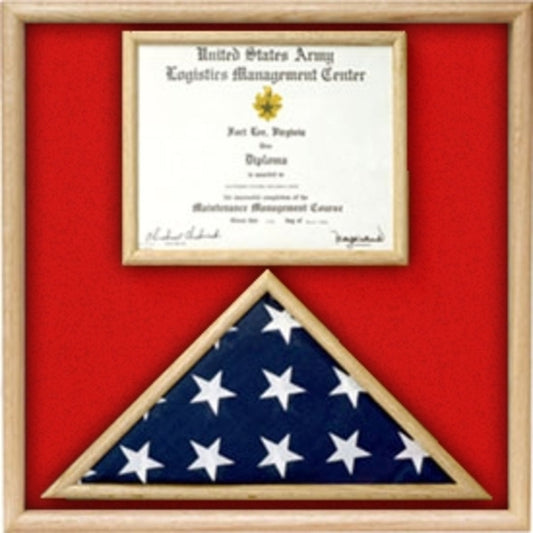 Air Force Flag and certificate Display case.