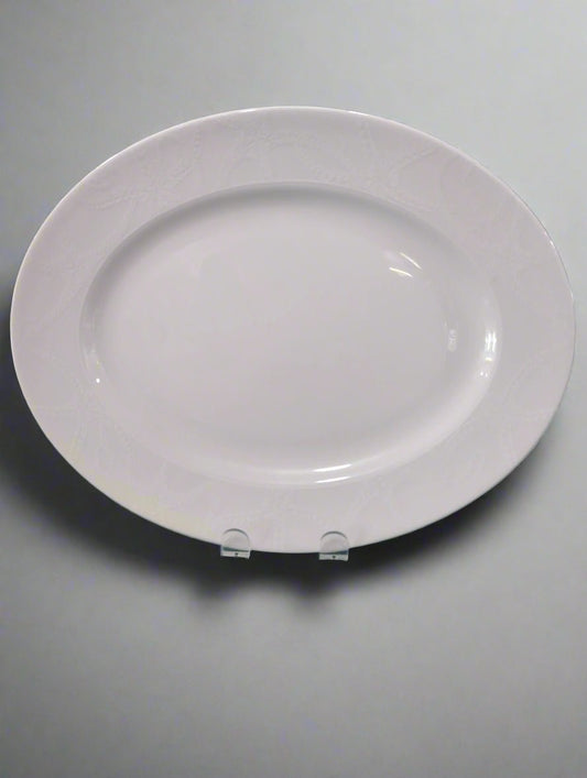 Retired Pattern: Starfish on White Rimmed Serving Platter