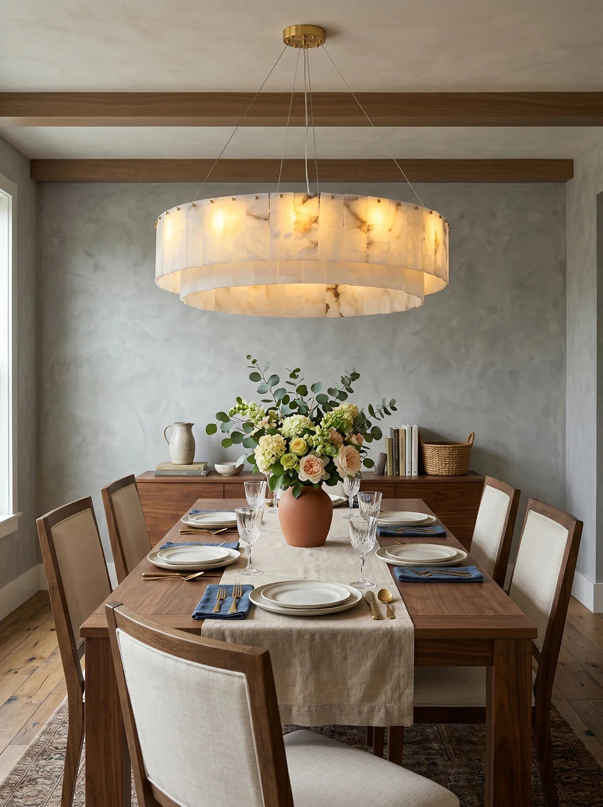 Rock Alabaster Chandelier