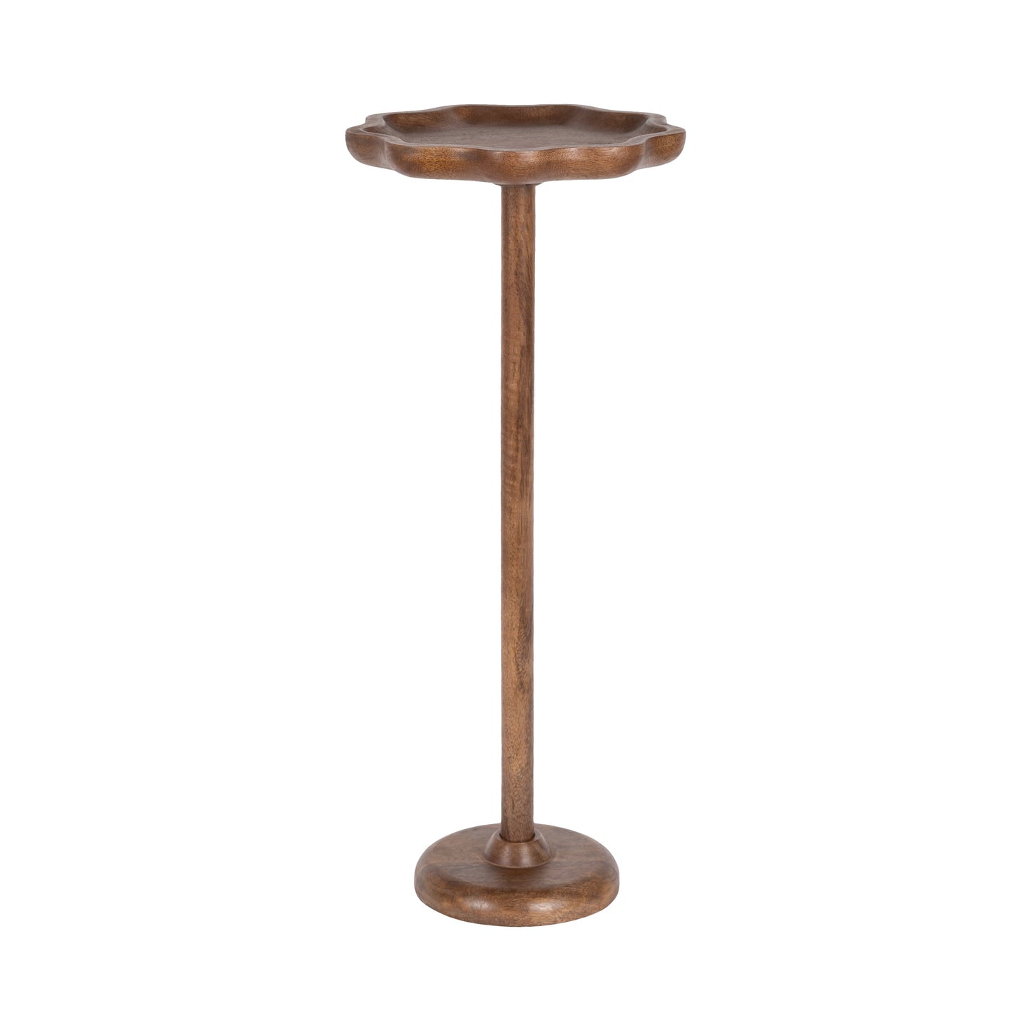 Alezar Scallop Wood Drink Table