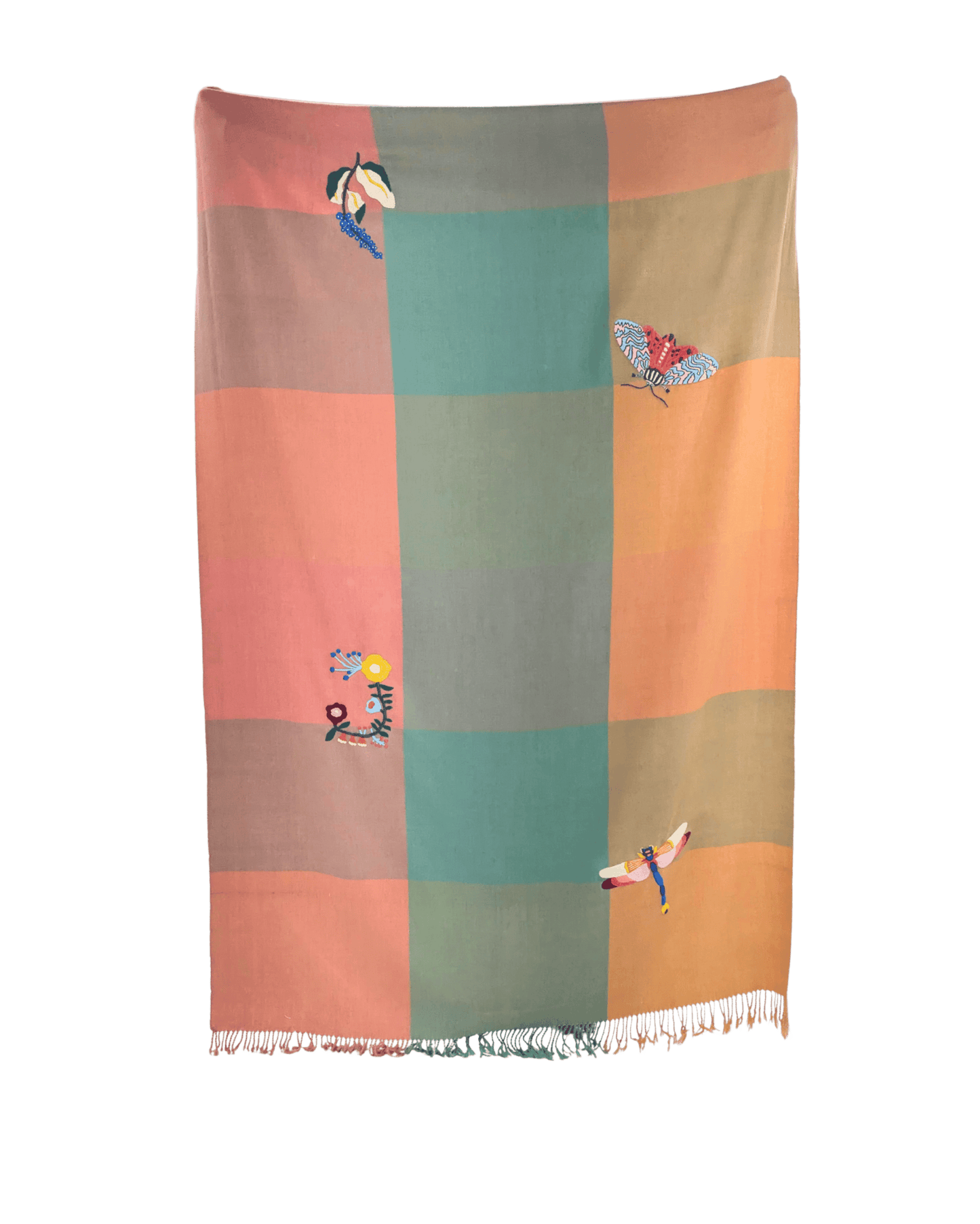 Handwoven Merino Wool Throw 48 × 76 In