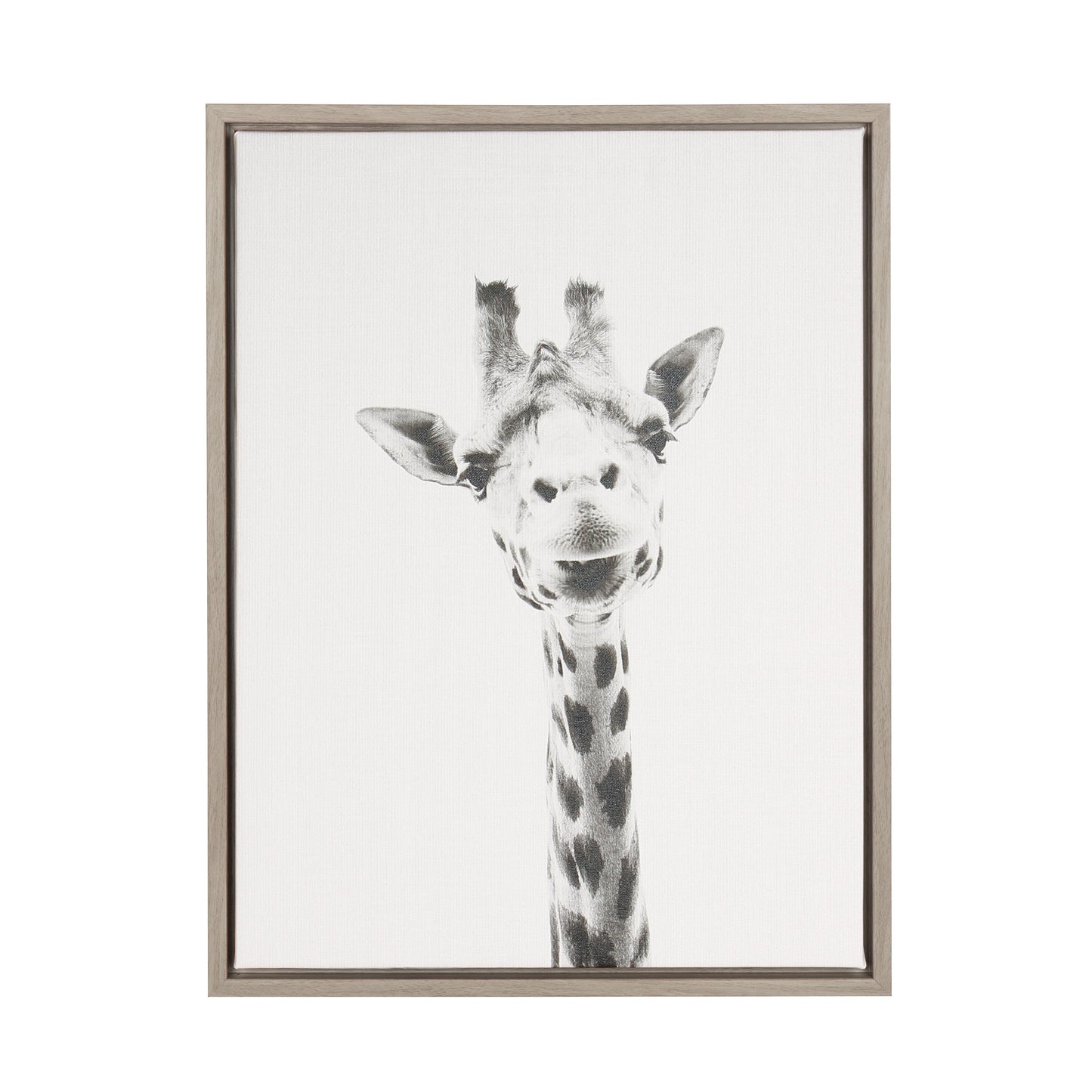 Sylvie Giraffe Framed Canvas by Simon Te of Tai Prints