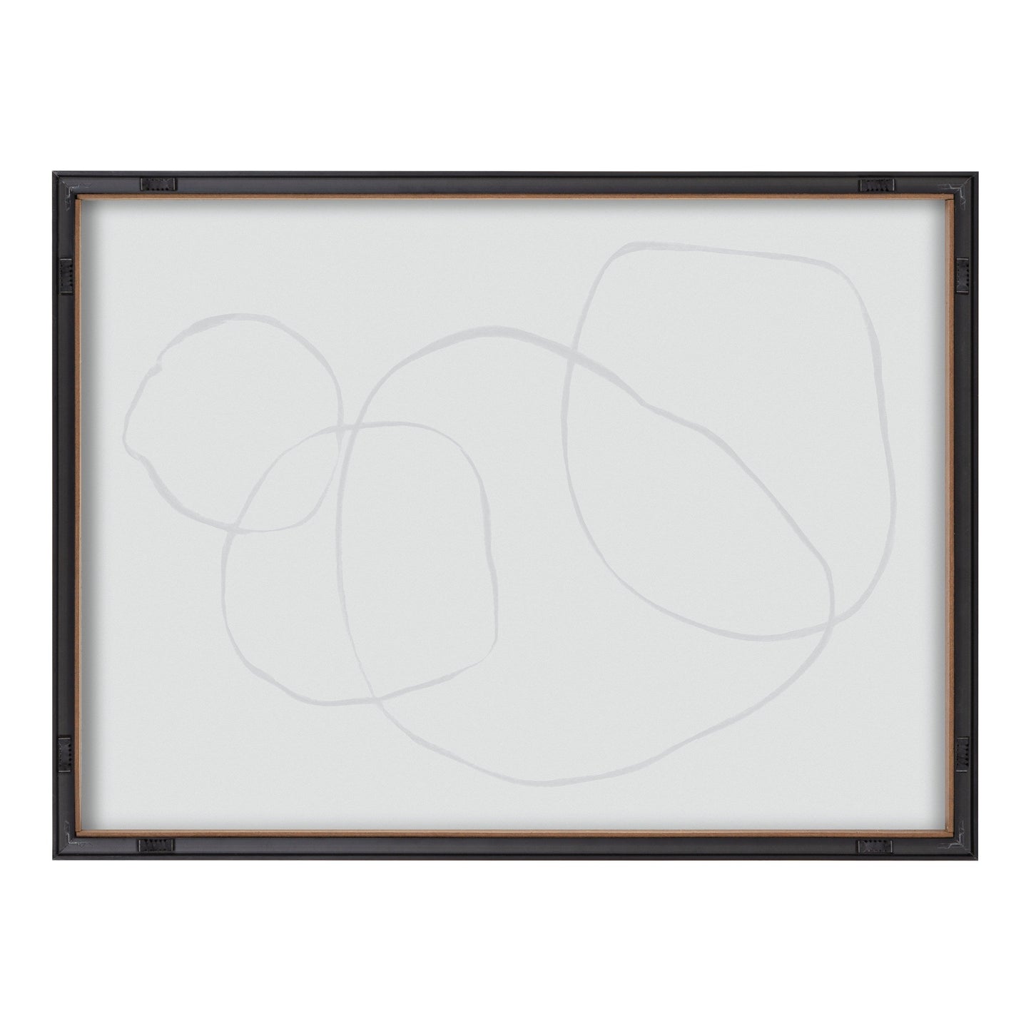 Blake 869 Going In Circles Framed Printed Glass by Teju Reval of SnazzyHues