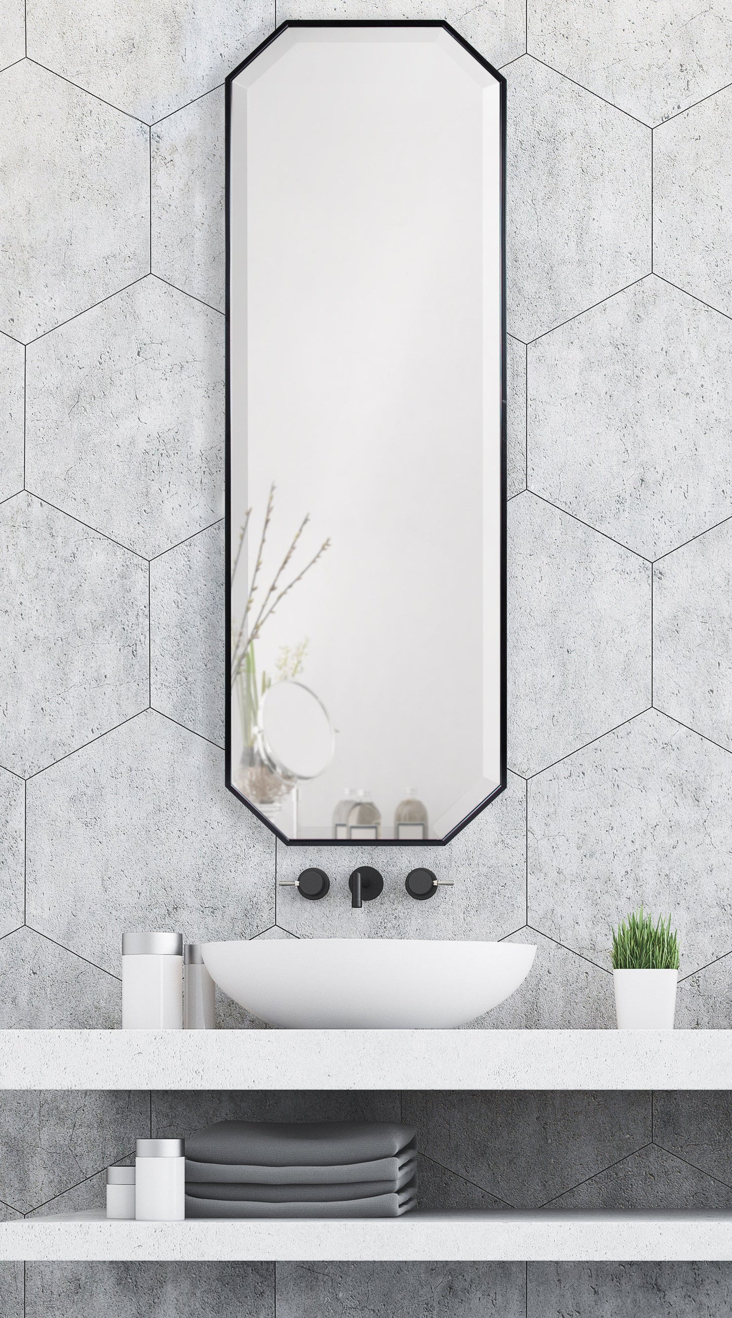 Rhodes Octagon Framed Wall Mirror