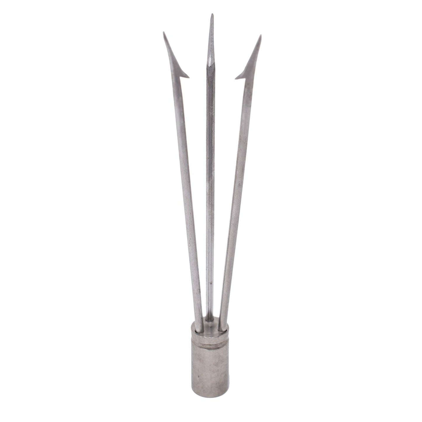 SPEARFISHING  6" POLE SPEAR TIP 3 PRONG HEAD PARALYZER W/ BARBS 6mm thread