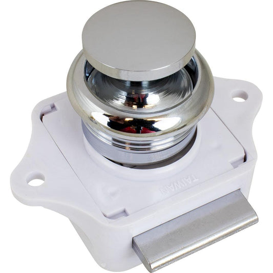 Sea-Dog Push Button Rim Latch - Chrome Plated Brass