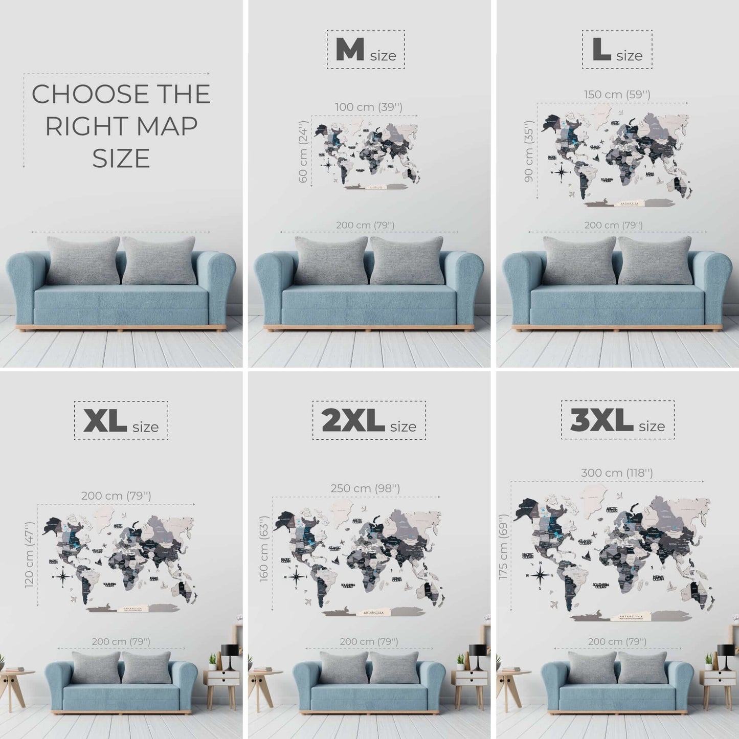 Bundle: Colored Map and Airplanes Pins