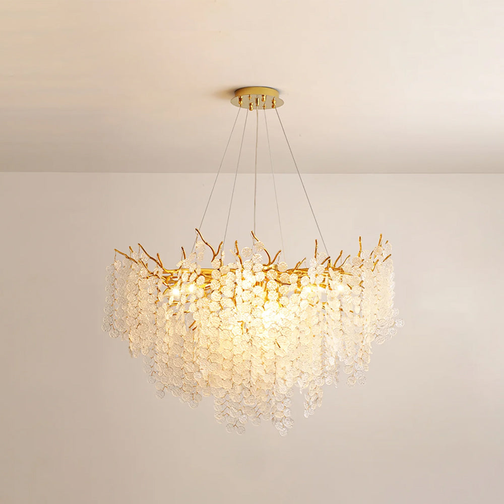 Shiro Noda Glass Coin Chandeliers