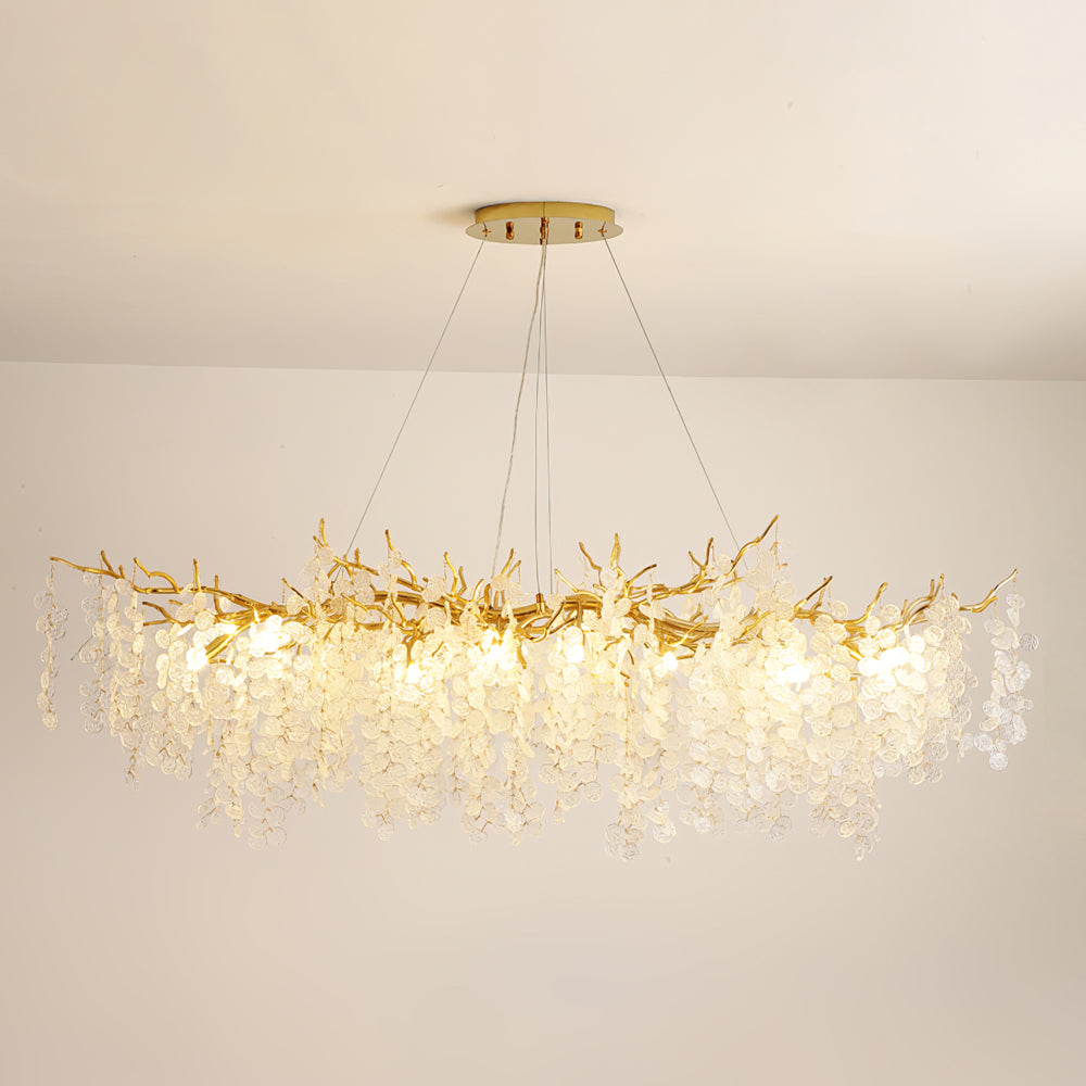 Shiro Noda Glass Coin Chandeliers