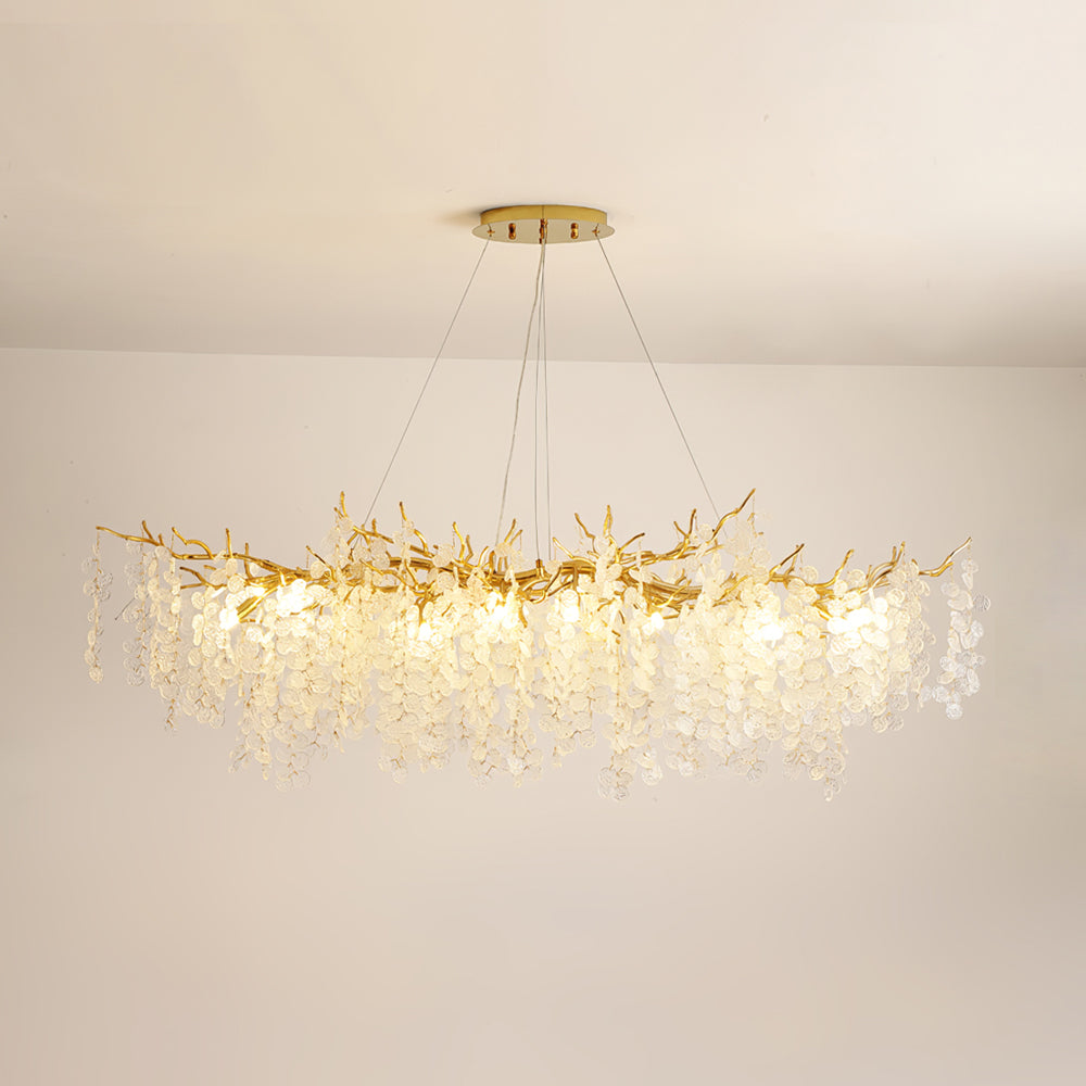 Shiro Noda Glass Coin Chandeliers