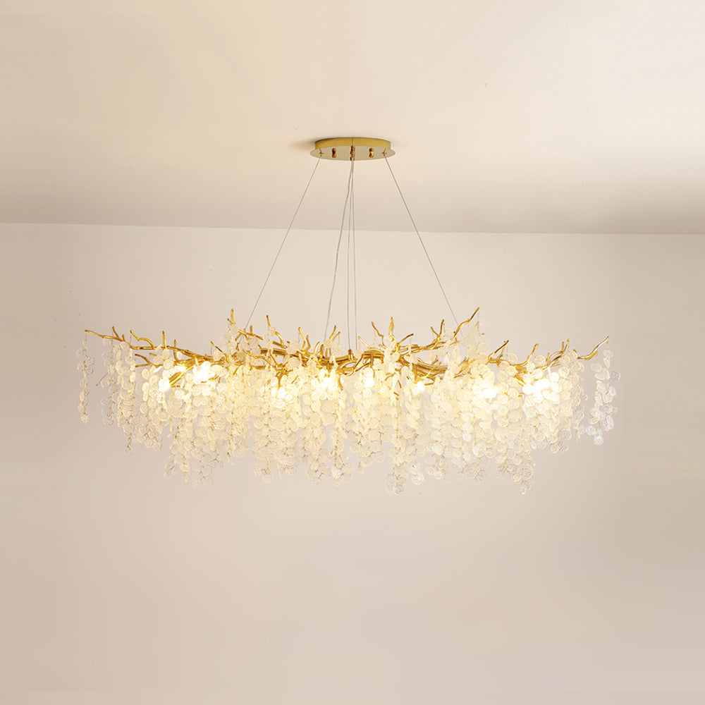Shiro Noda Glass Coin Chandeliers